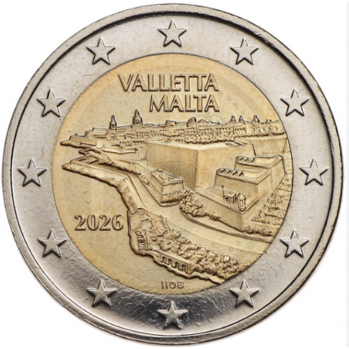Malta 2€ Valleta 2026 CN