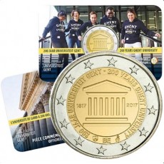 Bélgica 2€ Universidade de Gent 2017 Coincard