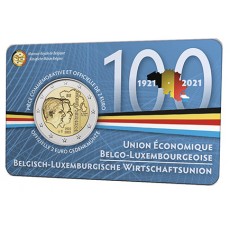 Bélgica 2€ União Económica Belgo Luxemburguesa 2021 (aleatório)