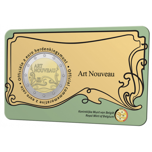 Bélgica 2€ Arte Nova 2023 Versão Holandesa