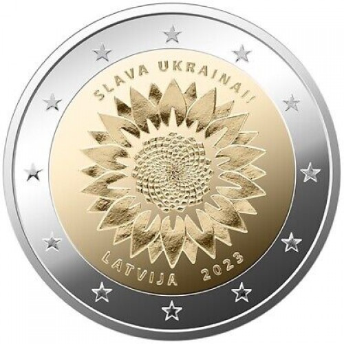 Letónia 2€ Glória à Ucrânia 2023