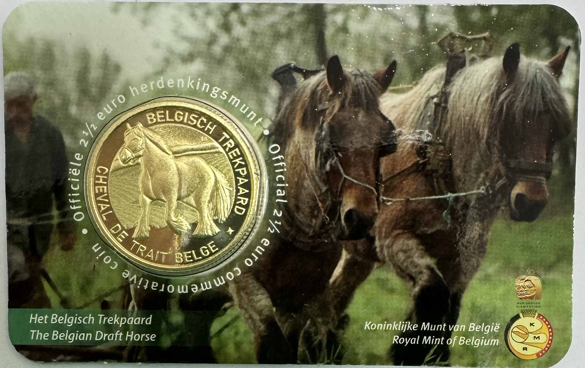 Bélgica 2,5€ Cavalo de Tração Belga 2026 Versão Holandesa