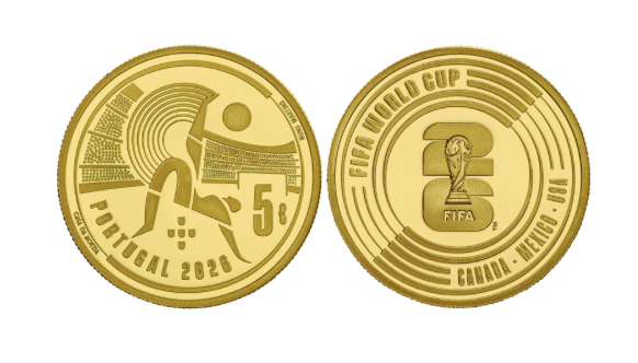 Portugal 5€ FIFA WORLD CUP Ouro 2026, Disponível dia 23/9