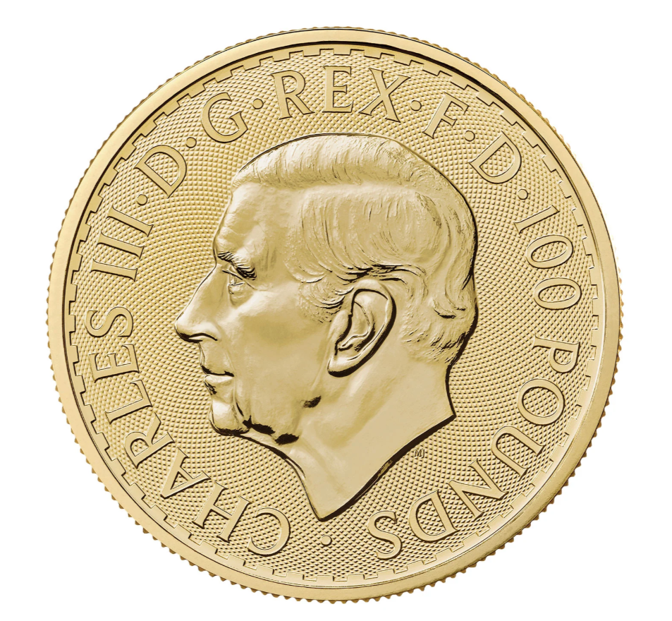 UK 100 Pounds Britannia 1oz Ouro 2027