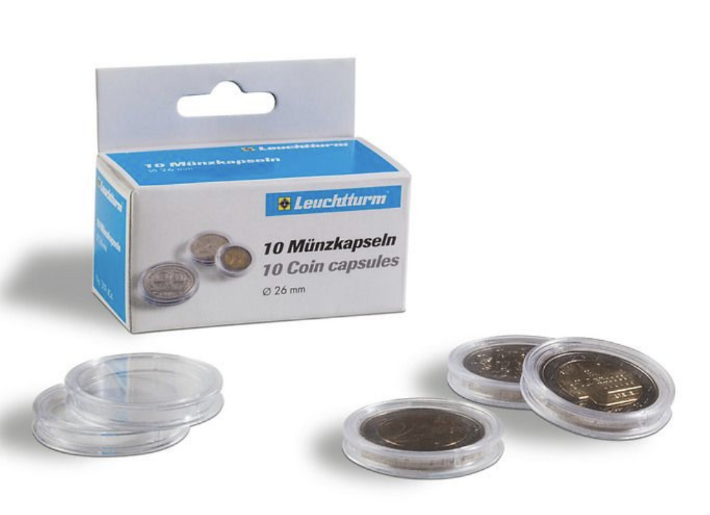 10 Cápsulas para moedas 37mm