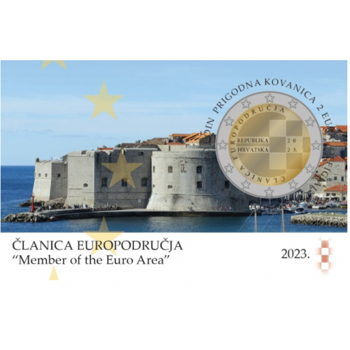 Croácia 2€ Membro União Europeia 2023 - Coincard
