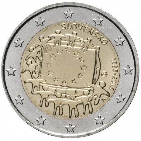 Eslováquia 2€ 30 anos da Bandeira 2015