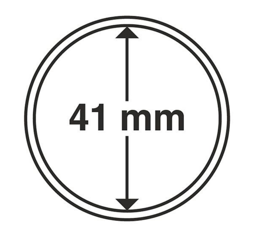 10 Cápsulas para moedas 41mm