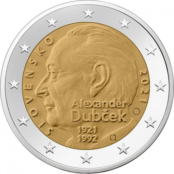 Eslováquia 2€ Alexander Dubcek 2021