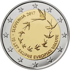 Eslovénia 2€ 25º 10 anos da Entrada na União Europeia 2017