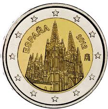 Espanha 2€ Catedral de Burgos 2012