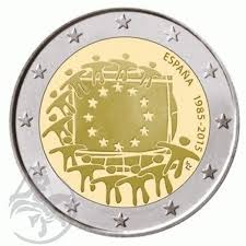 Espanha 2€ 30 anos da Bandeira 2015