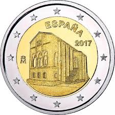 Espanha 2€ Igrejas das Astúrias - Oviedo 2017