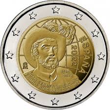 Espanha 2€ Juan Sebastián Elcano 2022