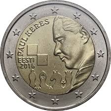 Estónia 2€ Paul Keres 2016