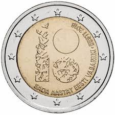 Estónia 2€ 100 anos da República 2018