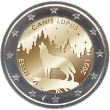 Estónia 2€ O Lobo 2021