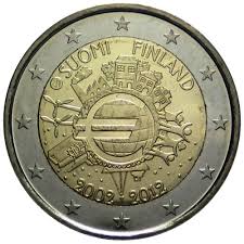 Finlândia 2€ 10 anos do Euro 2012