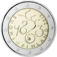 Finlândia 2€ 150 Anos Parlamento 1863 - 2013