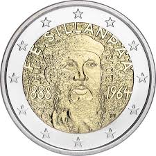 Finlândia 2€ 125º Aniv de Francs Eemil Silanpaa 2013
