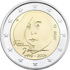 Finlândia 2€ 100º Aniv de Tove Jansson 2014