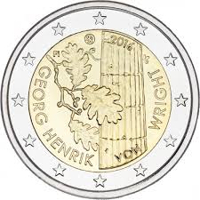 Finlândia 2€ 100º Aniv de George Henrik Von-Wright 2016