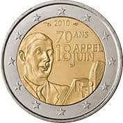 França 2€ Charles de Gaulle 2010