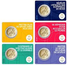França 2€ Jogos Olímpicos 2024 - 2021 (5 coincard)