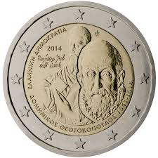 Grécia 2€ 400º Aniv da Morte de Dominikos 2014
