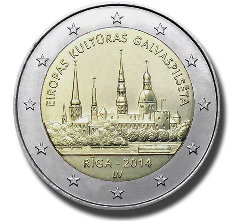 Letónia 2€ Capital Europeia da Cultura - Riga 2014 