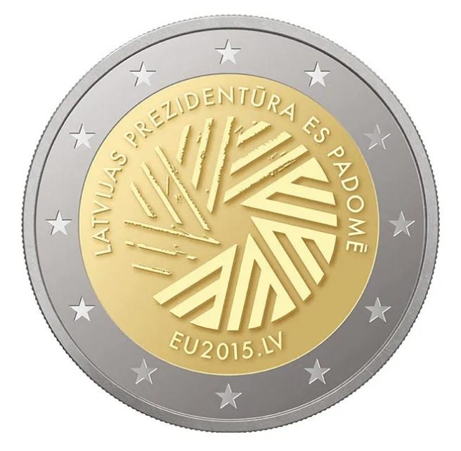 Letónia 2€ Presidência do Conselho da UE 2015