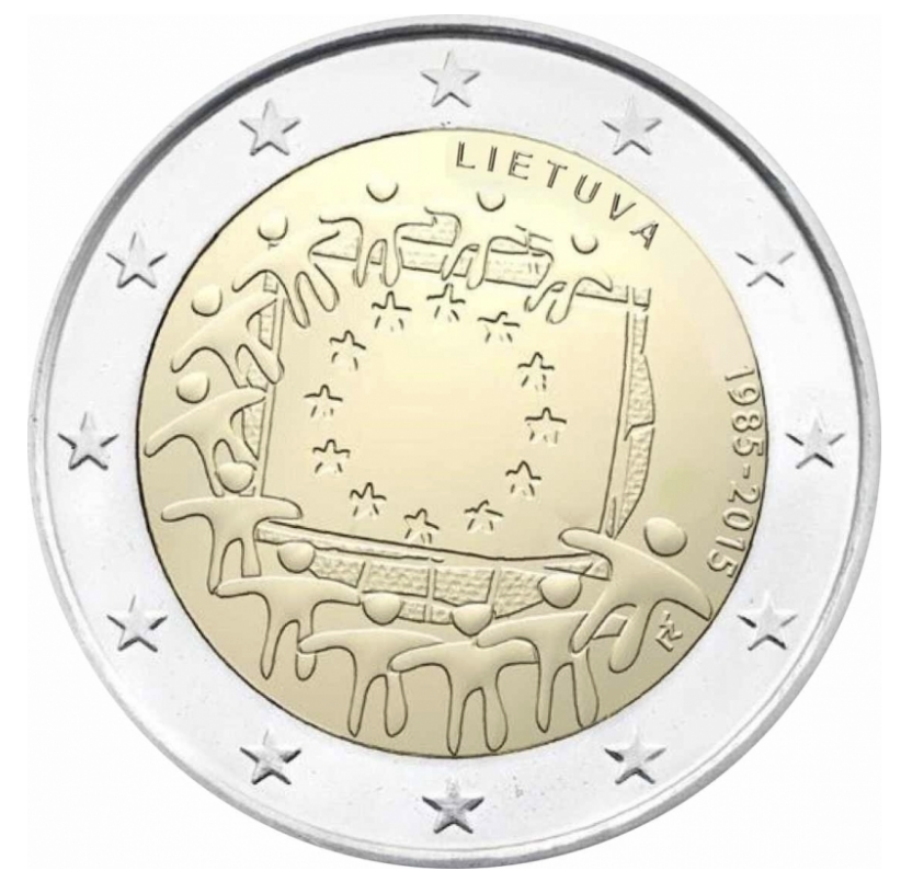 Lituânia 2€ 30 Anos da Bandeira 2015