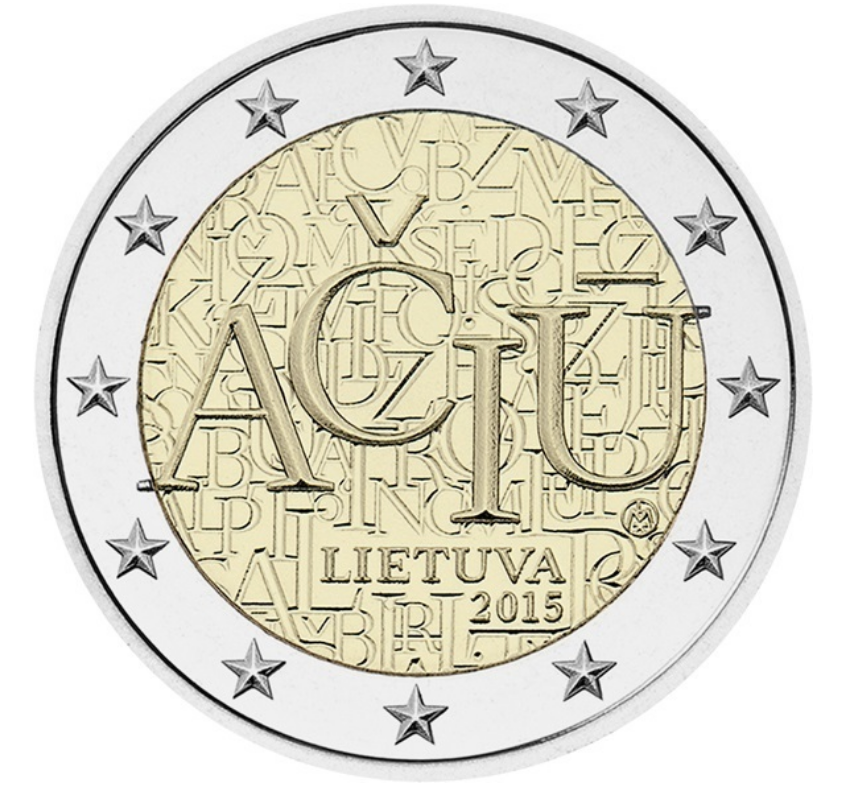 Lituânia 2€ Idioma Lituano 2015