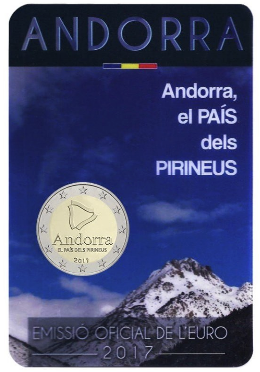 Andorra 2€ País dos Pirinéus 2017