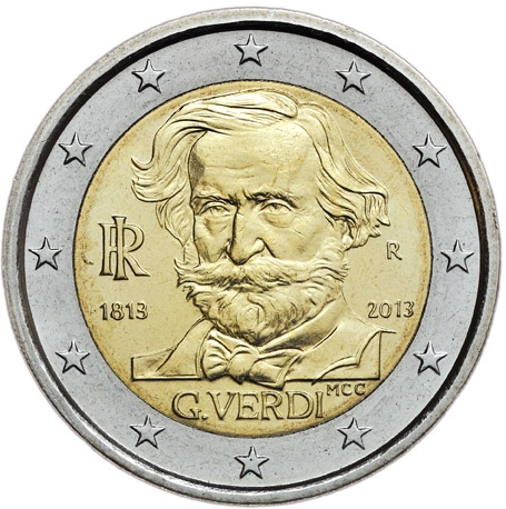 Itália 2€ Giuseppe Verdi 2013
