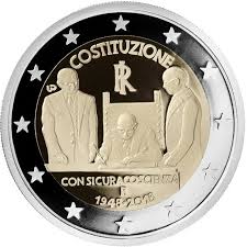 Itália 2€ Constituição 2018