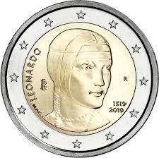 Itália 2€ Leonardo da Vinci 2019