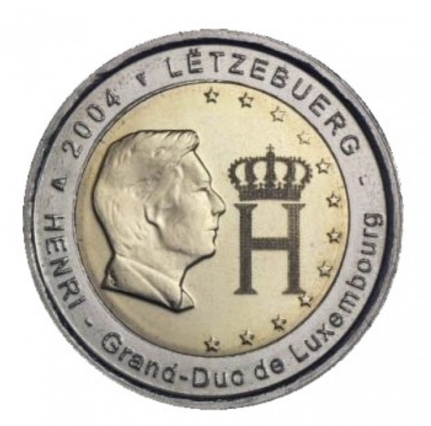 Luxemburgo 2€ Grão Duque Henri 2004