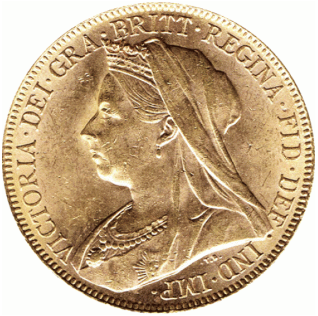 Libra (Sovereign) Victoria Viúva Ouro