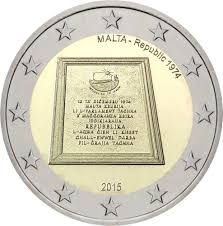 Malta 2€ 45 anos da República 2015