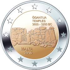 Malta 2€ Templo de Ggantija 2016