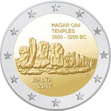Malta 2€ Templo de Hangar Quim 2017