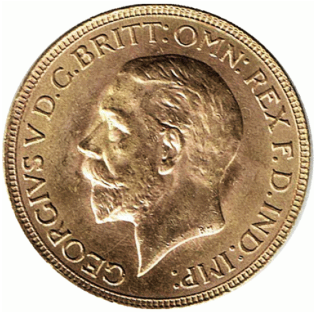 Libra (Sovereign) Jorge V 2.º Tipo Ouro
