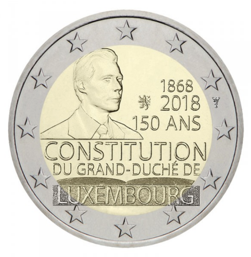 Luxemburgo 2€ 150 Anos da Constituição 2018