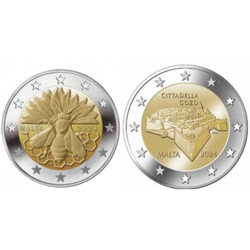 Malta 2€ Abelha Malteza + Cidadela 2024