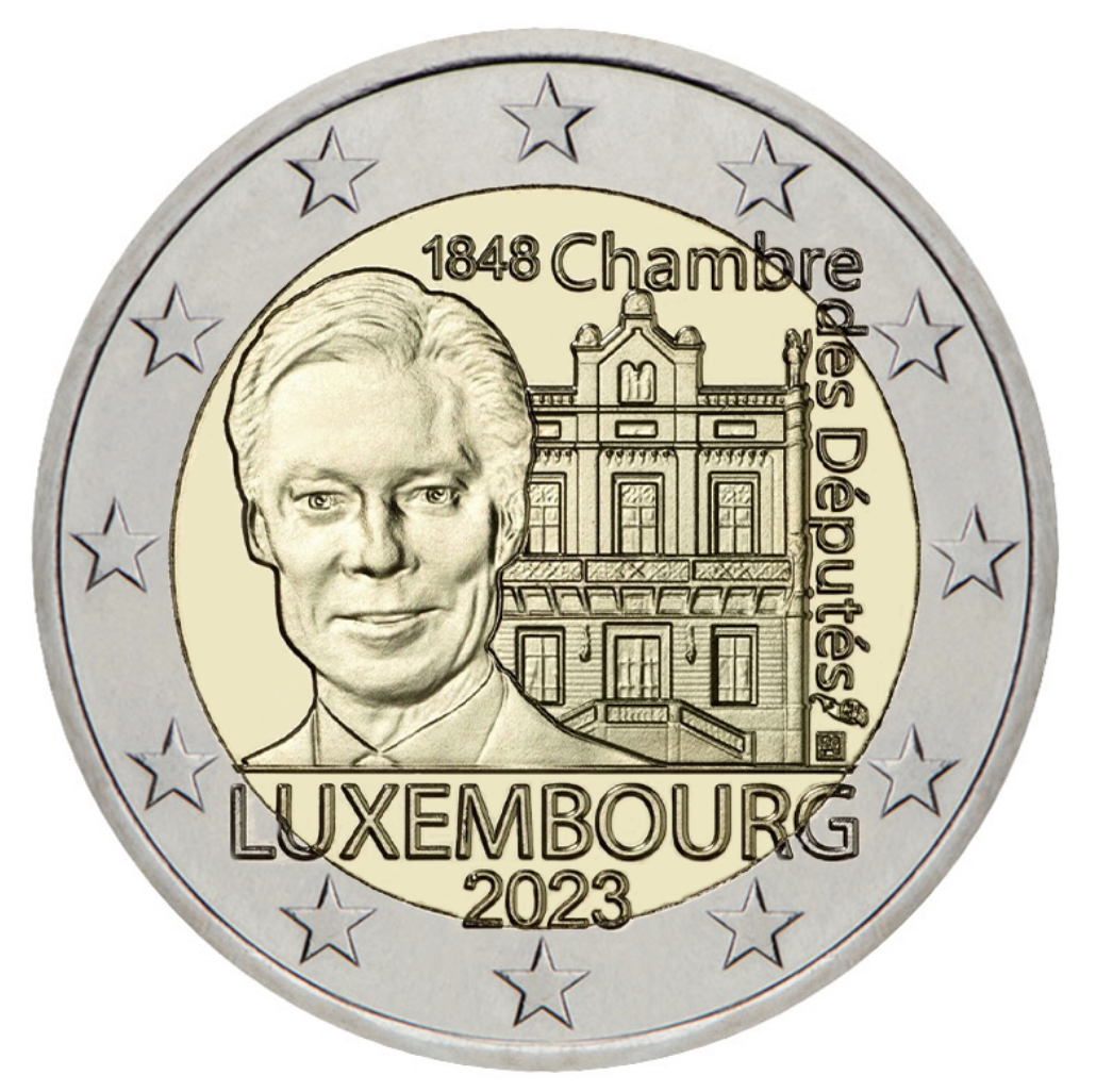 Luxemburgo 2€ 175 Anos da Câmara dos Deputados 