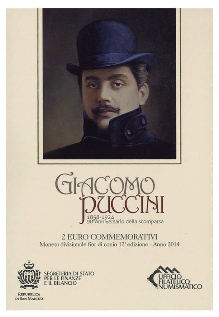 São Marino 2€ Puccini 2014