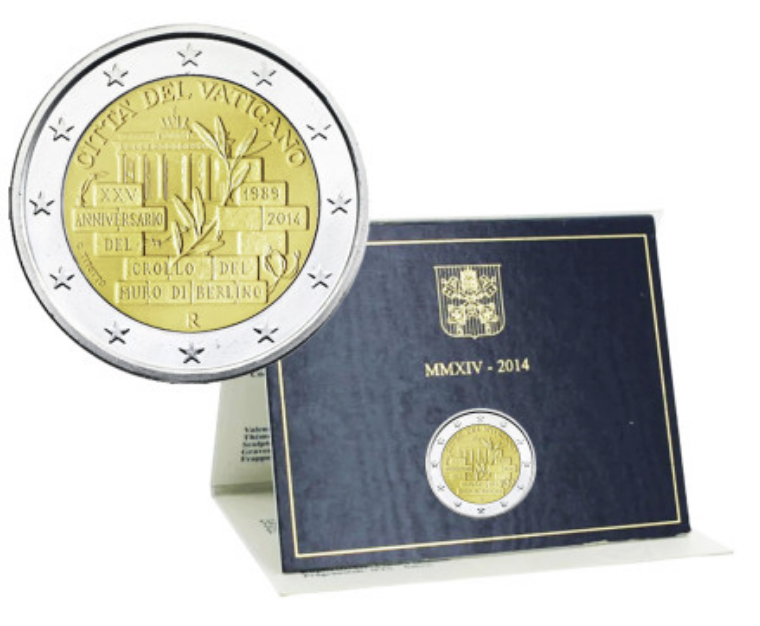 Vaticano 2€ 25 Anos da Queda do Muro de Berlim 2014
