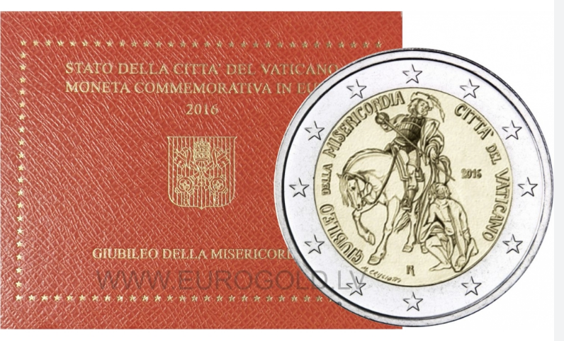 Vaticano 2€ Ano Sagrado da Misericórdia 2016