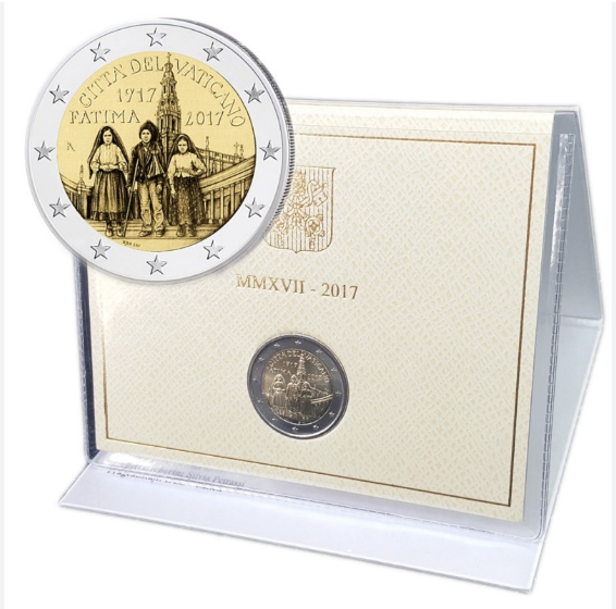 Vaticano 2€ 100 Anos das Aparições de Fátima 2017